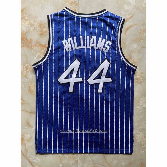Camiseta Orlando Magic Brandon Williams NO 44 Mitchell & Ness 2009-10 Azul